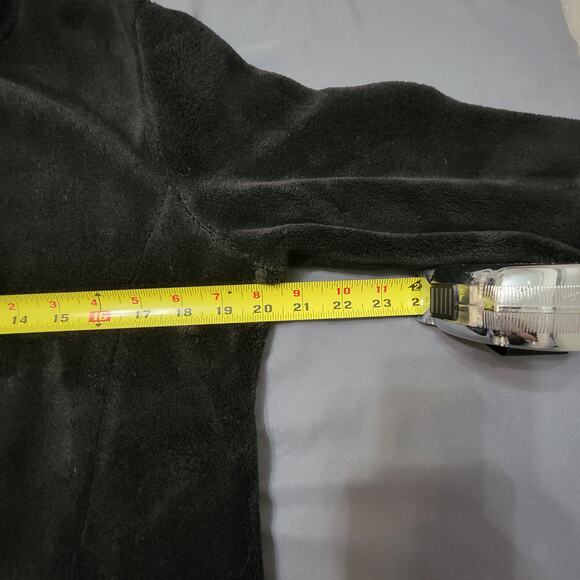 Great Northwest Black Plush Fleece Zip Jacket with Pockets Medium - Picture 5 of 10